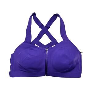 Victoria's Secret Knockout Front-Close On Point Sports Bra Brilliant Purple 34D